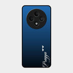 Customize Name Gradient Glass Case Cover Blue For Oppo F27 5G