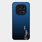 Customize Name Gradient Glass Case Cover Blue For Oppo F29 5G