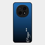 Customize Name Gradient Glass Case Cover Blue For Oppo F29 Pro 5G
