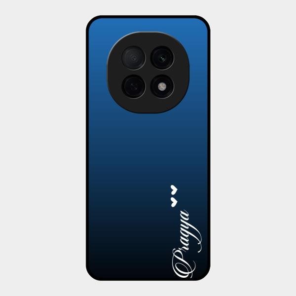 Customize Name Gradient Glass Case Cover Blue For Oppo F29 Pro 5G