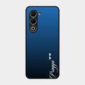 Customize Name Gradient Glass Case Cover Blue For Oppo K13X 5G