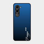 Customize Name Gradient Glass Case Cover Blue For Oppo K13X 5G