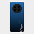 Customize Name Gradient Glass Case Cover Blue For Realme 14 Pro Lite 5G