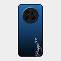 Customize Name Gradient Glass Case Cover Blue For Realme Narzo 70 Pro 5G