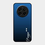 Customize Name Gradient Glass Case Cover Blue For Realme Narzo 70 Pro 5G