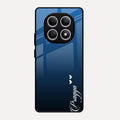 Customize Name Gradient Glass Case Cover Blue For Redmi Note 15 5G