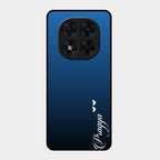 Customize Name Gradient Glass Case Cover Blue For Redmi Note 15 Pro 5G