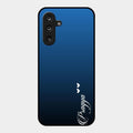 Customize Name Gradient Glass Case Cover Blue For Samsung Galaxy M16 5G