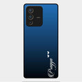 Customize Name Gradient Glass Case Cover Blue For Vivo V23 Pro 5G