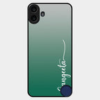 Customize Name Gradient Glass Case Cover Green For Nothing Cmf Phone 1