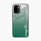 Customize Name Gradient Glass Case Cover Green For OnePlus 15R 5G