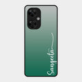 Customize Name Gradient Glass Case Cover Green For Oneplus Nord Ce 3 Lite 5G