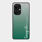 Customize Name Gradient Glass Case Cover Green For Oneplus Nord Ce 3 Lite 5G