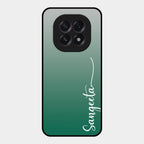 Customize Name Gradient Glass Case Cover Green For Oppo F29 5G