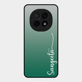 Customize Name Gradient Glass Case Cover Green For Oppo F29 Pro 5G