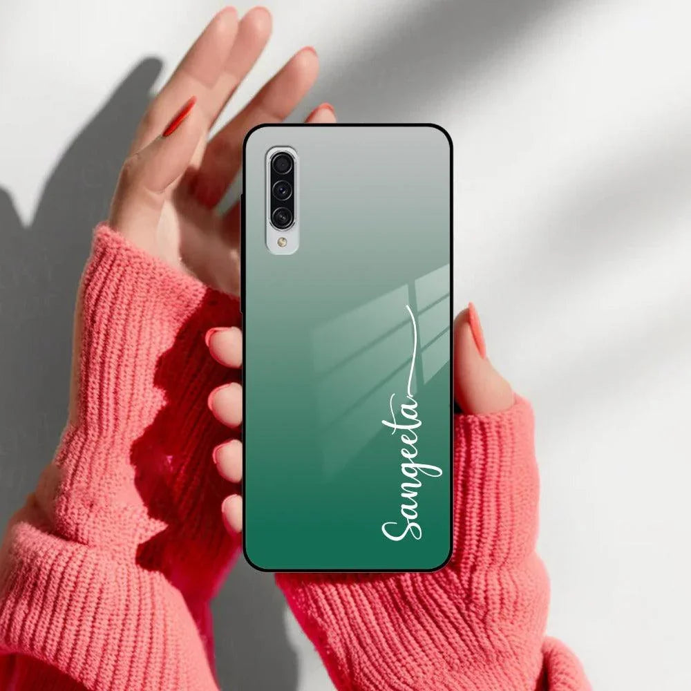 Customize Name Gradient Glass Case Cover Green For Samsung - ShopOnCliQ
