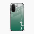 Customize Name Gradient Glass Case Cover Green For Vivo V60e 5G