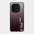 Customize Name Gradient Glass Case Cover Grey For Iqoo 13 5G