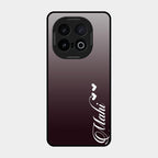 Customize Name Gradient Glass Case Cover Grey For Iqoo 13 5G