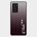 Customize Name Gradient Glass Case Cover Grey For Iqoo 9 Se 5G
