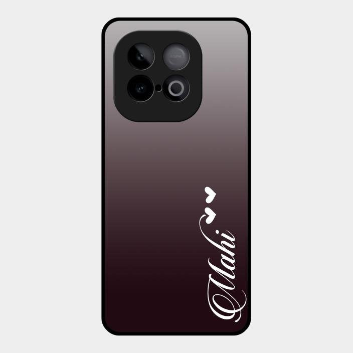Customize Name Gradient Glass Case Cover Grey For Iqoo Neo 10 5G