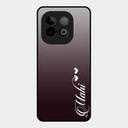 Customize Name Gradient Glass Case Cover Grey For Iqoo Neo 10 5G