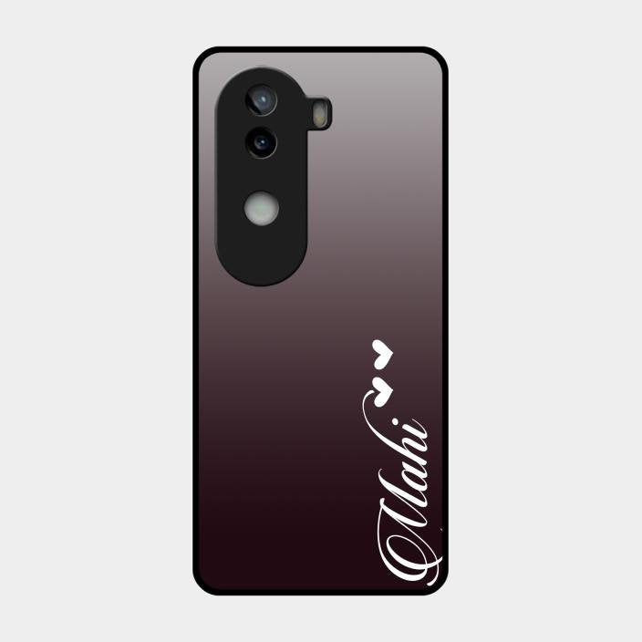 Customize Name Gradient Glass Case Cover Grey For Iqoo Z9S 5G