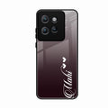 Customize Name Gradient Glass Case Cover Grey For Motorola Edge 50 Neo