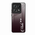 Customize Name Gradient Glass Case Cover Grey For Motorola Edge 50 Pro