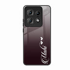 Customize Name Gradient Glass Case Cover Grey For Motorola Edge 50 Pro