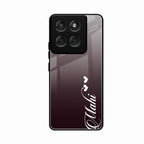 Customize Name Gradient Glass Case Cover Grey For Motorola Edge 60 Stylus 5G