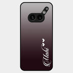 Customize Name Gradient Glass Case Cover Grey For Nothing Phone 2A Plus