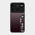 Customize Name Gradient Glass Case Cover Grey For Nothing Phone 3 5G