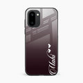 Customize Name Gradient Glass Case Cover Grey For OnePlus 15R 5G