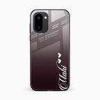 Customize Name Gradient Glass Case Cover Grey For OnePlus 15R 5G