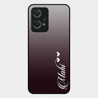 Customize Name Gradient Glass Case Cover Grey For Oneplus Nord Ce 2 Lite 5G