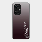 Customize Name Gradient Glass Case Cover Grey For Oneplus Nord Ce 3 Lite 5G
