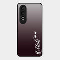 Customize Name Gradient Glass Case Cover Grey For Oneplus Nord Ce 4 5G
