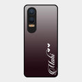 Customize Name Gradient Glass Case Cover Grey For Oneplus Nord Ce 4 Lite 5G