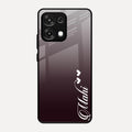 Customize Name Gradient Glass Case Cover Grey For Oppo F31 5G