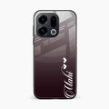 Customize Name Gradient Glass Case Cover Grey For Oppo Find X9 5G