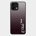 Customize Name Gradient Glass Case Cover Grey For Oppo K13 5G