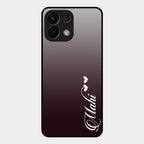 Customize Name Gradient Glass Case Cover Grey For Oppo K13 5G