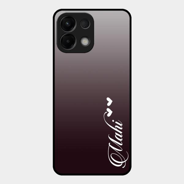 Customize Name Gradient Glass Case Cover Grey For Oppo K13 5G