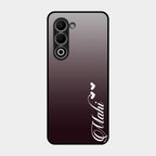 Customize Name Gradient Glass Case Cover Grey For Oppo K13X 5G