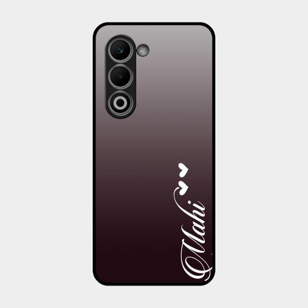 Customize Name Gradient Glass Case Cover Grey For Oppo K13X 5G