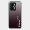 Customize Name Gradient Glass Case Cover Grey For Realme 15 Pro 5G