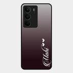 Customize Name Gradient Glass Case Cover Grey For Realme C75 5G