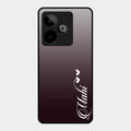 Customize Name Gradient Glass Case Cover Grey For Realme Gt 7 5G