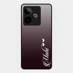 Customize Name Gradient Glass Case Cover Grey For Realme Gt 7T 5G